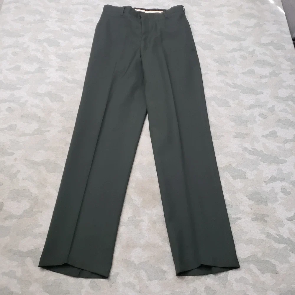 Vintage US Army Suit Green Uniform Men 42 XL 32L AG-489 Wool Coat Trousers